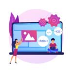 css html programming languages computer programming coding it female programmer cartoon character software website development 335657 760