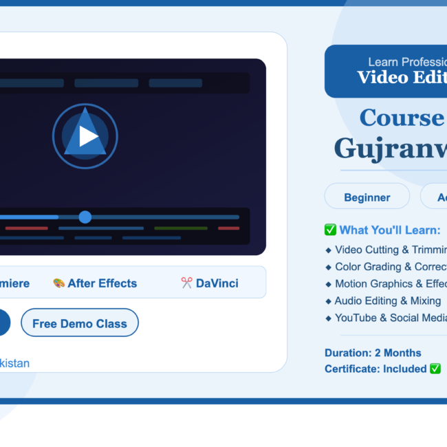 Video Editing Course in Gujranwala